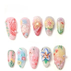 Kentrim Pastel Floral Press On Nails - 10 Pieces (Single Size)