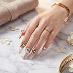 Kentrim Gem Long Coffin Press On Nails - 10 Pieces (Single Size)