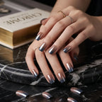 Kentrim Jelly Glue Blue Kentrim Nude to Blue Ombre Press On Nails - 24 Pieces (12 Sizes)