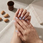 Kentrim Jelly Glue Kentrim Team Logo Almond Press On Nails - 30 Pieces (15 Sizes)