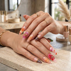 Kentrim Spring Garden 3D Floral Press On Nails- 10 Pieces (Single Size)