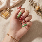 Kentrim Tropical Floral Press On Nails- 10 Pieces (Single Size)