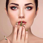 Kentrim 3D Sakura Jade Press On Nails- 10 Pieces (Single Size)