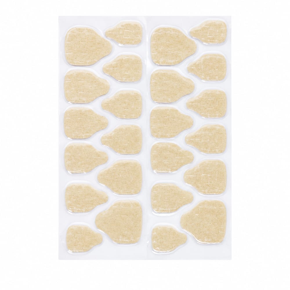 Nail Adhesive Tabs | Jelly Sticky Pads for Reusable Press On Nails, 24 Pcs, 15 Sizes