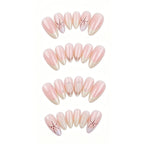 Kentrim Jelly Glue Pink Kentrim Ocean Starfish & Shell French Press On Nails - 24 Pieces (12 Sizes)