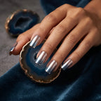 Kentrim Jelly Glue Blue Kentrim Nude to Blue Ombre Press On Nails - 24 Pieces (12 Sizes)