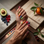 Kentrim Fruit Fiesta Press On Nails- 10 Pieces (Single Size)