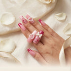 Kentrim Cherry Bow Press On Nails - 10 Pieces (Single Size)