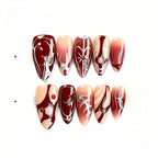 Kentrim Abstract Press On Nails - 10 Pieces (Single Size)