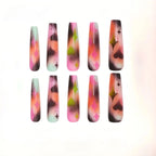 Kentrim Abstract Heart & Star Press On Nails- 30 Pieces, 15 Sizes