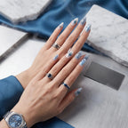 Kentrim Ocean Whisper Press On Nails- 10 Pieces (Single Size)