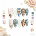 Kentrim Coastal Charm Press On Nails- 10 Pieces (Single Size)