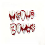 Kentrim Bow & Pearl Press On Nails - 10 Pieces (Single Size)