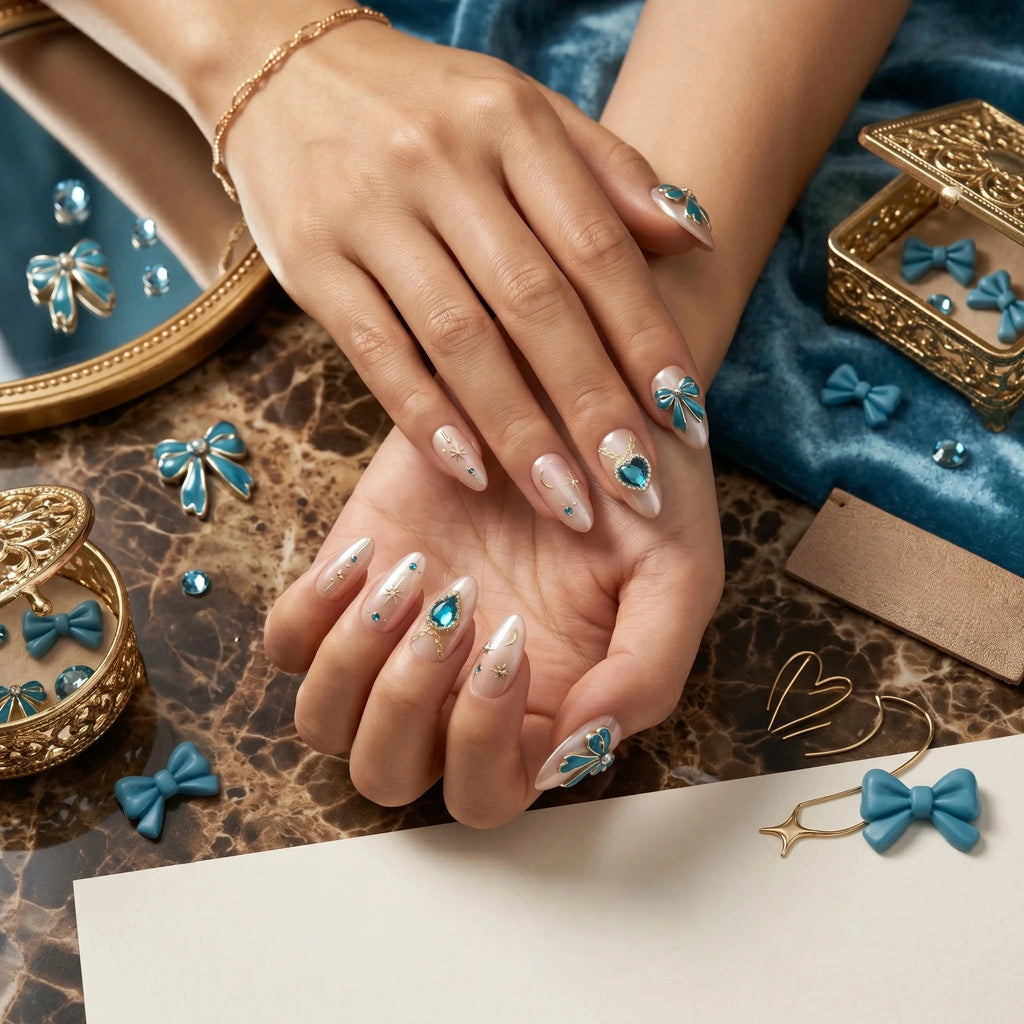 Kentrim Charm Press On Nails - 10 Pieces (Single Size)