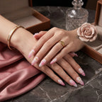 Kentrim Floral Medium Almond Press On Nails - 10 Pieces (Single Size)