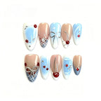 Kentrim Gem & Bow Press On Nails - 10 Pieces (Single Size)