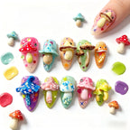Kentrim Mushroom Press On Nails - 10 Pieces (Single Size)