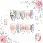 Kentrim Pink Ombre Press On Nails - 10 Pieces (Single Size)