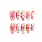 Kentrim Floral Press On Nails - 10 Pieces (Single Size)