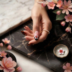 Kentrim Floral & Zebra Press On Nails - 10 Pieces (Single Size)