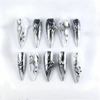 Kentrim Metallic Press On Nails - 10 Pieces (Single Size)