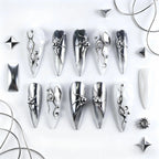 Kentrim Metallic Press On Nails - 10 Pieces (Single Size)
