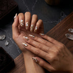 Kentrim Gilded Gem Press On Nails- 10 Pieces (Single Size)