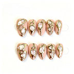 Kentrim Gilded Gem Press On Nails- 10 Pieces (Single Size)