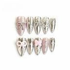 Kentrim Bow Press On Nails - 10 Pieces (Single Size)