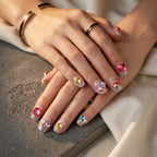Kentrim Glam Gem Press On Nails - 30 Pieces, 15 Sizes