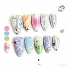 Kentrim Pastel Plaid Press On Nails - 10 Pieces (Single Size)
