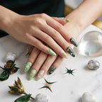 Kentrim Green Press On Nails - 10 Pieces (Single Size)