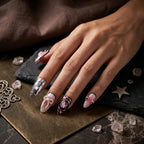 Kentrim Bow & Star Press On Nails - 10 Pieces (Single Size)
