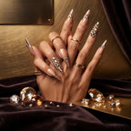 Kentrim Rhinestone Press On Nails - 10 Pieces (Single Size)