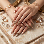 Kentrim Rhinestone Press On Nails - 10 Pieces (Single Size)