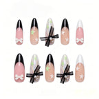 Kentrim Glamour Star & Bow Press On Nails - 30 Pieces, 15 Sizes