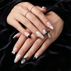 Kentrim Glamour Star & Bow Press On Nails - 30 Pieces, 15 Sizes