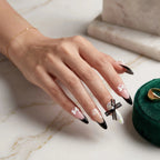 Kentrim Glamour Star & Bow Press On Nails - 30 Pieces, 15 Sizes