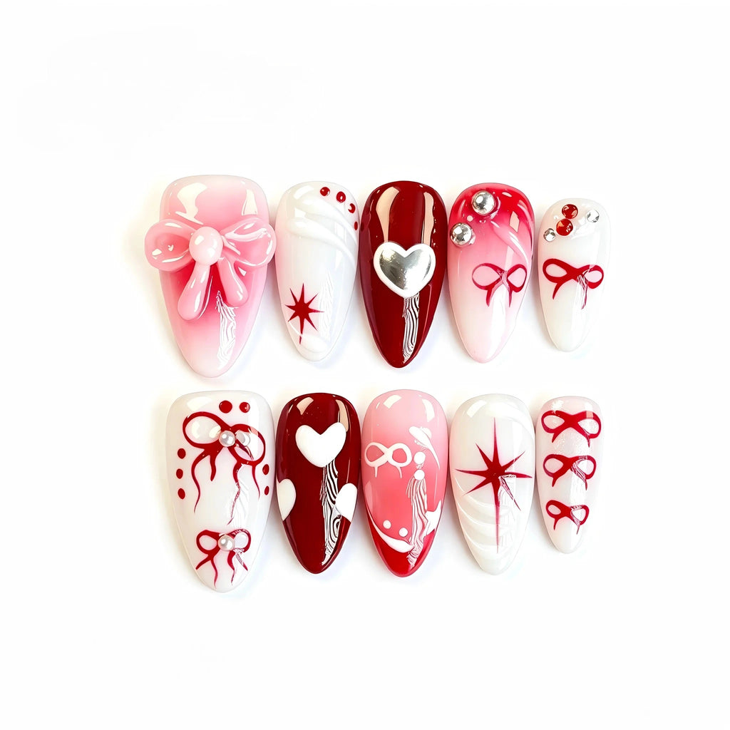Kentrim Gothic Romance Press On Nails- 10 Pieces (Single Size)