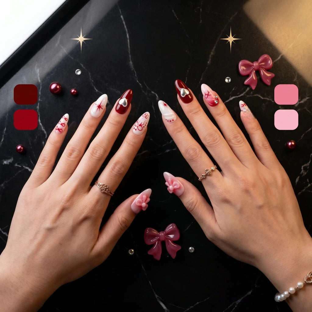 Kentrim Gothic Romance Press On Nails- 10 Pieces (Single Size)
