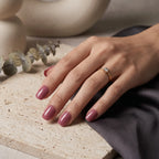 Press on Nails Kentrim Solid Dusty Mauve Minimal Medium Short Square Press On Nails - 24 Pieces 12 Sizes Purple
