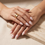 Press on Nails Kentrim Solid Nude Pink Minimal Medium Short Square Press On Nails - 24 Pieces 12 Sizes Pink