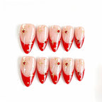 Kentrim French Tip Press On Nails - 10 Pieces (Single Size)