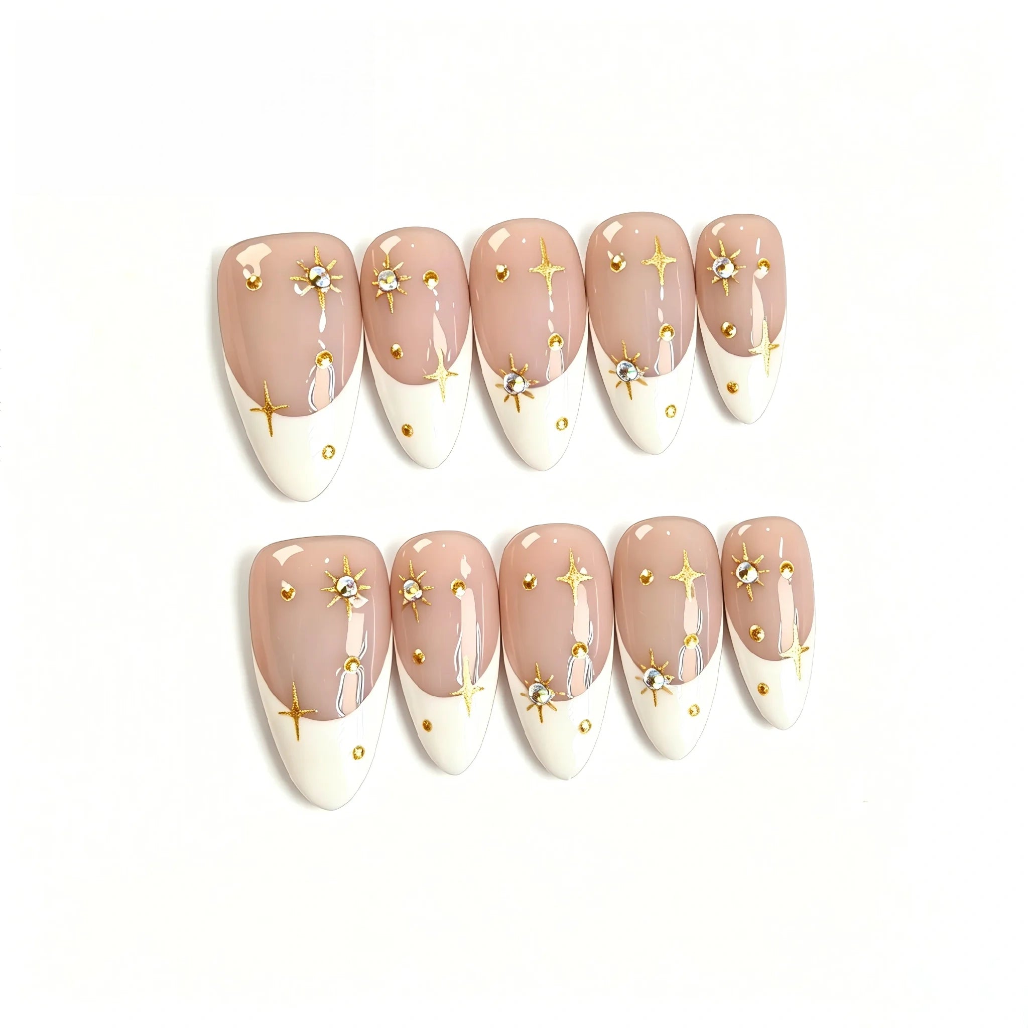 Kentrim French Tip Press On Nails - 10 Pieces (Single Size) Secondary image