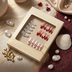 Kentrim French Tip 3-Set Press On Nails - 30 Pieces Total (3 x 10 Pieces)