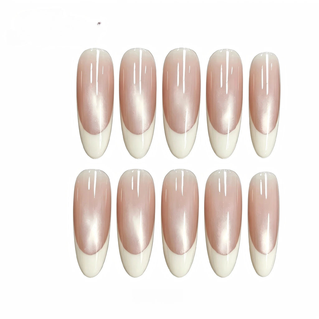 Kentrim Neutral French Press On Nails- 30 Pieces, 15 Sizes