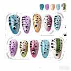 Kentrim Fish Print Press On Nails - 10 Pieces (Single Size)