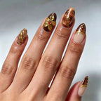 Kentrim Tortoiseshell Almond Press On Nails- 10 Pieces (Single Size)