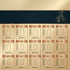 Kentrim Neutral French Press On Nails- 30 Pieces, 15 Sizes