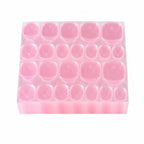 Nail Adhesive Tabs | Jelly Sticky Pads for Reusable Press On Nails, 24 Pcs, 15 Sizes